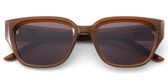 Serene Brown Crystal Cat eye Polarized Sunglasses Online | Zeelool