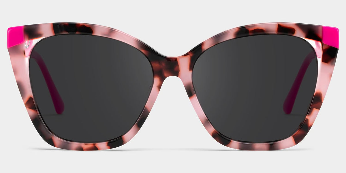 Kira Pink Tortoise Frame Glasses with Butterfly Frame Online | ZEELOOL