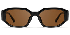 Kiara Black Geometric Sunglasses in TR90 Material