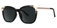 Spring hinges Sidibe Sunglasses, Sidibe Black Sunglasses -Zeelool
