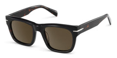 Renzo Rectangle Polarized Sunglasses in Acetate Material