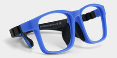 Kids Rectangle Blue Amaker Frame Glasses | Zeelool