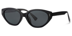 Raine Cat-eye Black Polarized Sunglasses