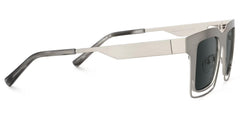 Evan Rectangle Silver Frame Sunglasses for Males | Zeelool