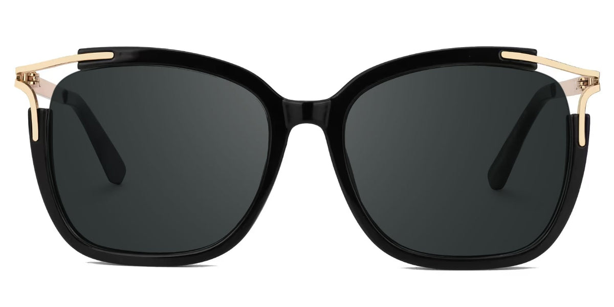 Spring hinges Sidibe Sunglasses, Sidibe Black Sunglasses -Zeelool