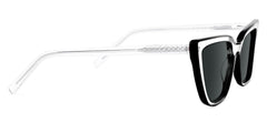 Yosef Cyber Women Black and Clear Cat Eye Frames Sunglasses