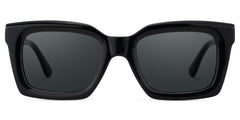 Solana Rectangle Black Polarized Sunglasses