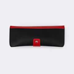Simple Stylish Black-Red Leather Box