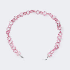 Pink Round Glasses Chain -Sunglasses Transparent Chain
