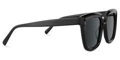 Lark Square Black Polarized Sunglasses