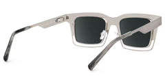 Evan Rectangle Silver Frame Sunglasses for Males | Zeelool