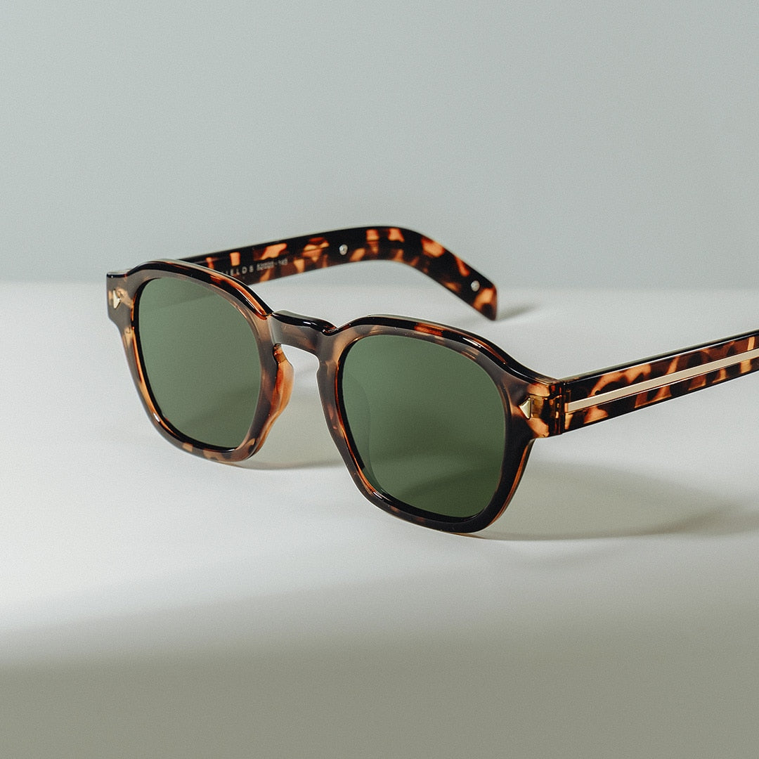 Leilani tortoise Frame Polarized Sunglasses with rectangle Style Online | ZEELOOL