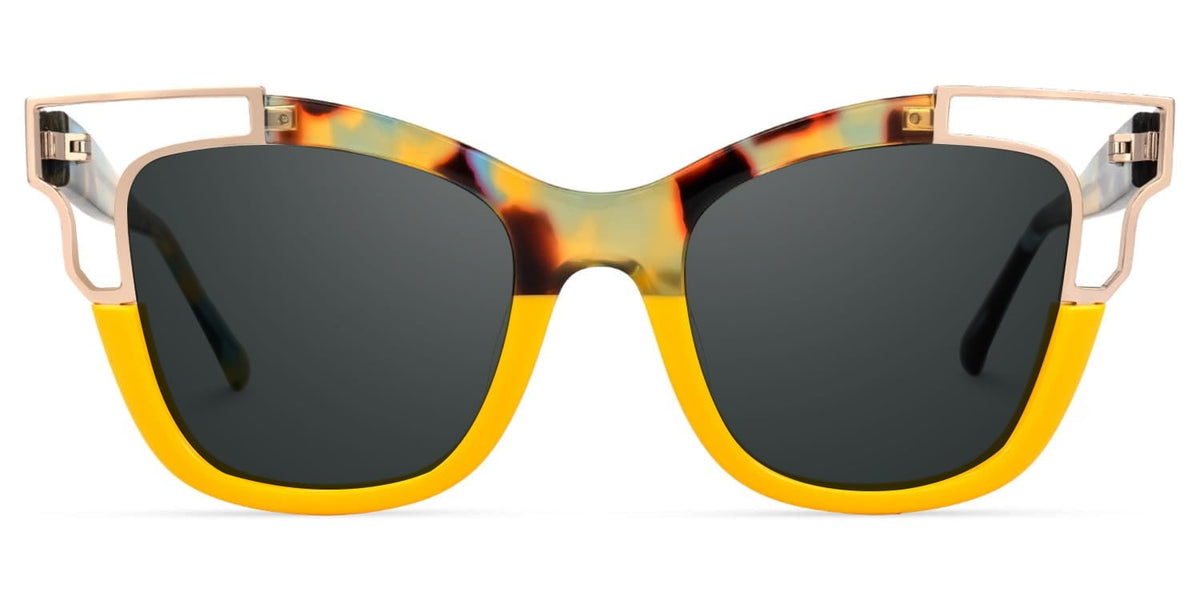 Rhoden Yellow Cateye Frame Sunglasses | Zeelool