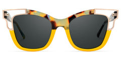 Rhoden Yellow Cateye Frame Sunglasses | Zeelool