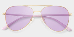 Paige Aviator Rose-Gold Glasses | Zeelool Glasses