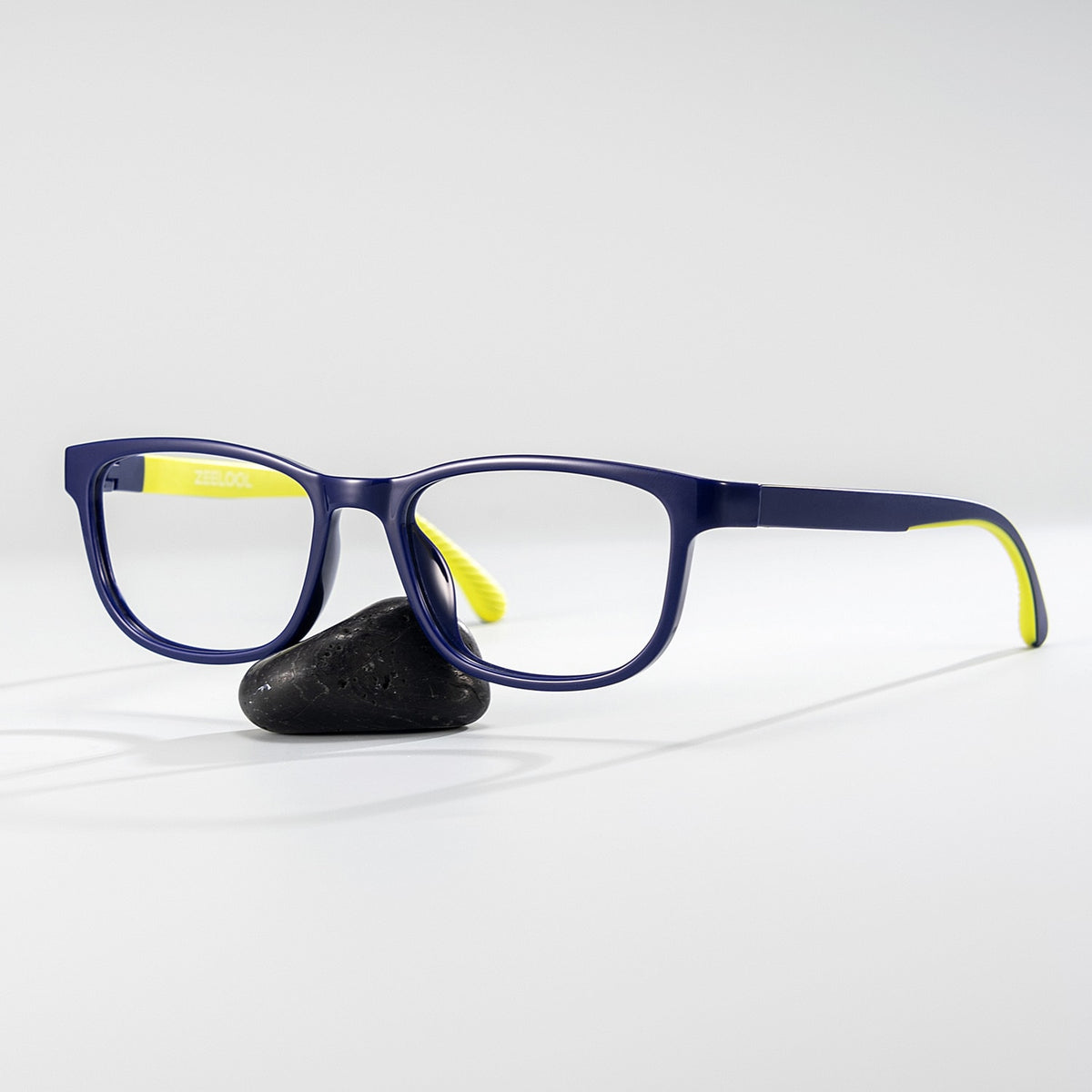 Robin Rectangle Black Yellow Frame Eyeglasses for Pre-tweens