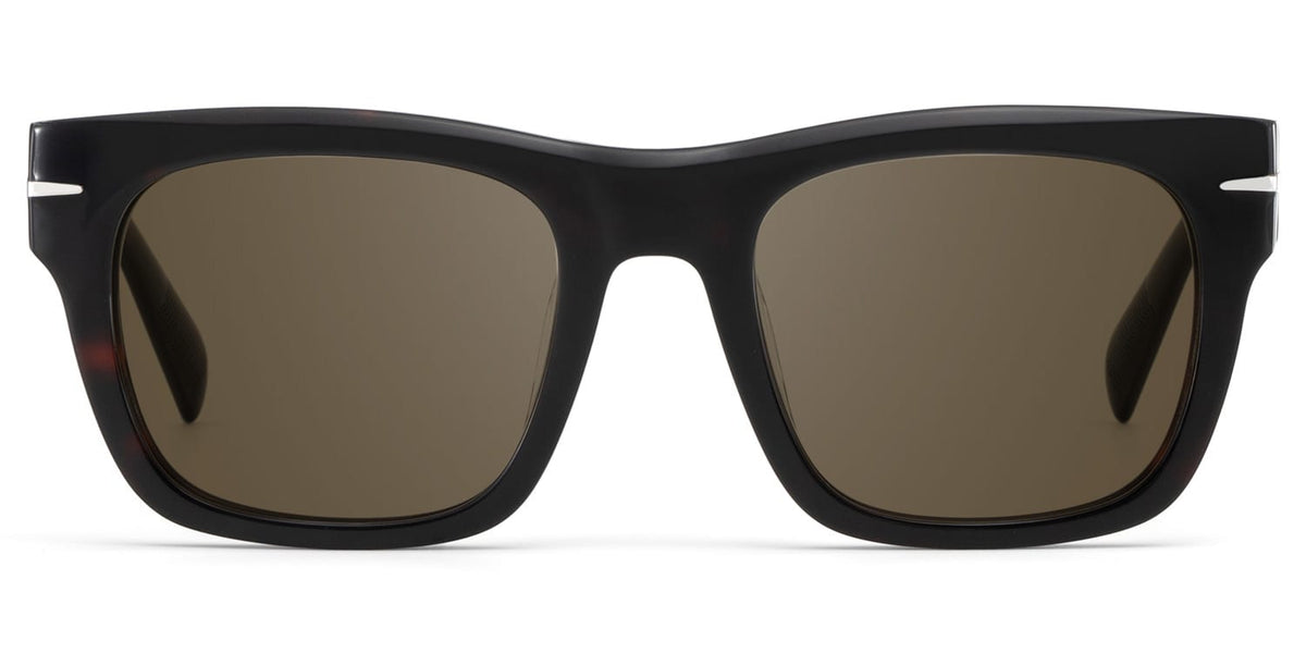 Renzo Rectangle Polarized Sunglasses in Acetate Material