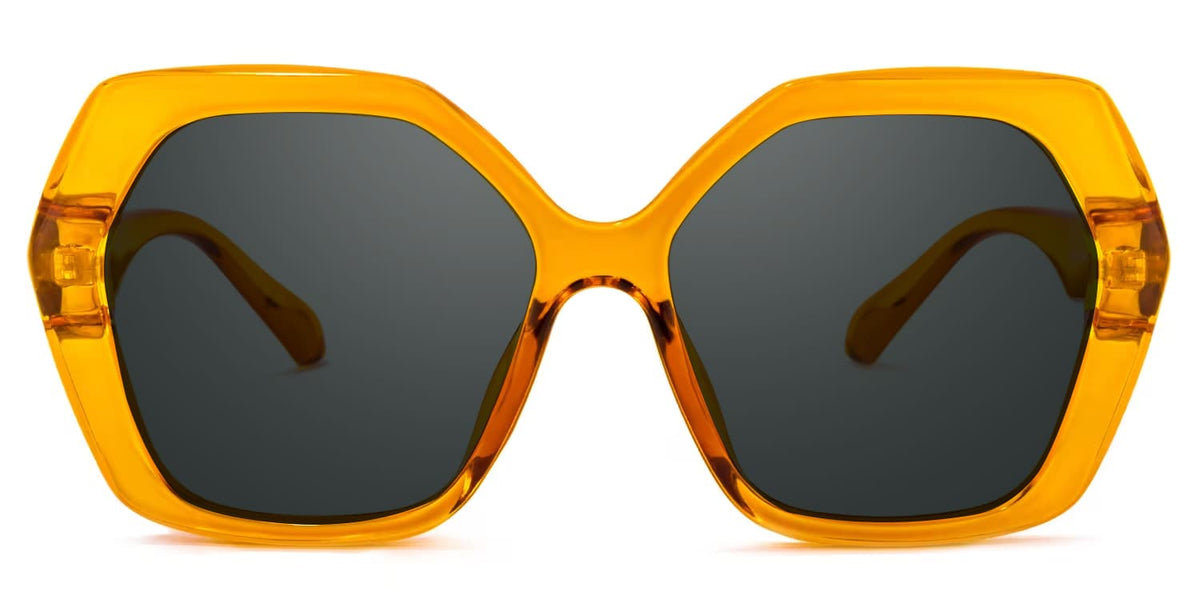 Piper Geometric Earthy-Yellow Sunglasses | Zeelool Glasses