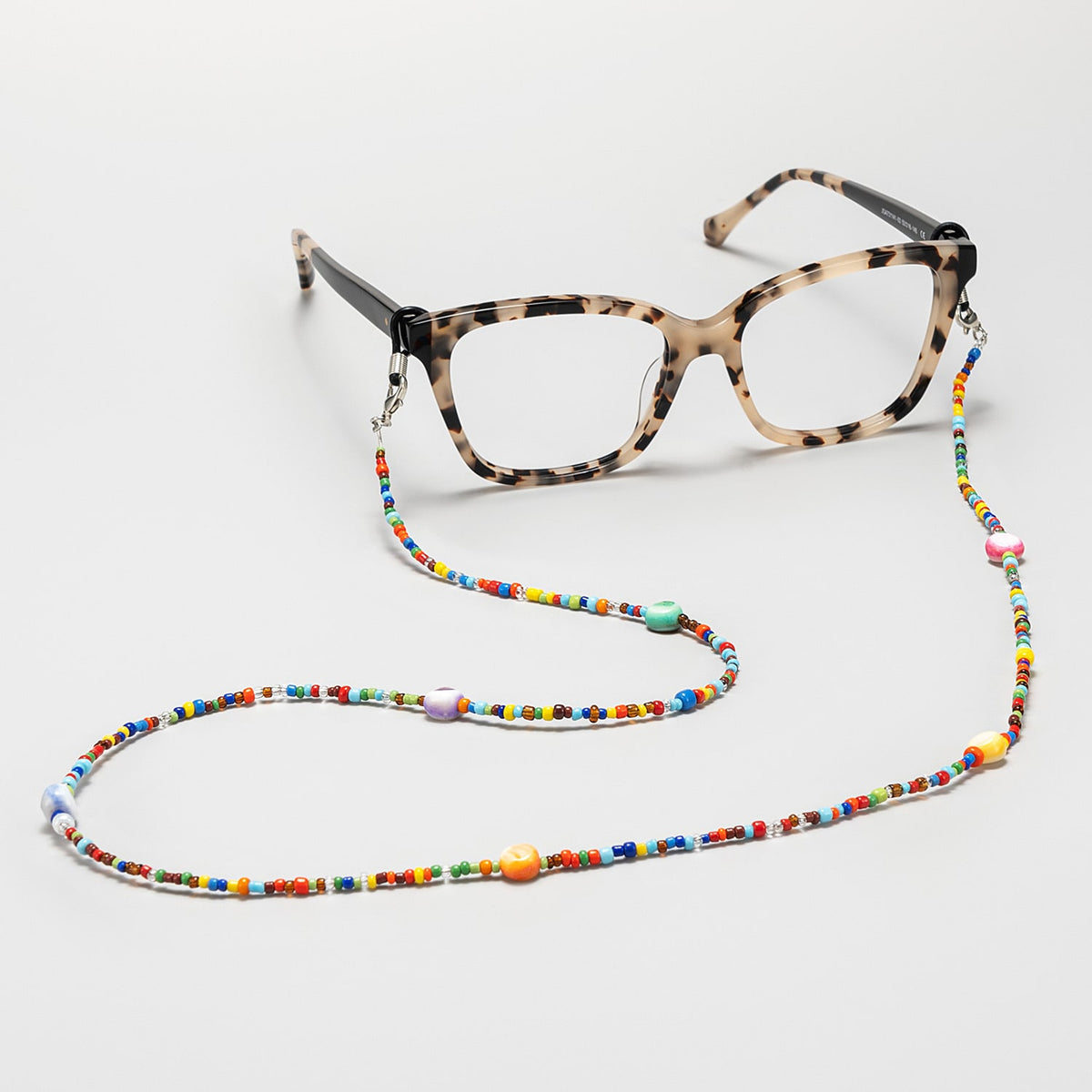 Colorful Round Glitter Eyeglasses Chains