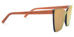 Liliane - Square Orange Frame Sunglasses
