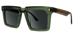 Moreland Rectangle Green Sunglasses Frames