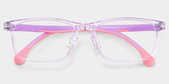 Sunny Rectangle Purple Frame Eyeglasses for Tween