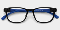 Robin Rectangle Black Blue Frame Eyeglasses for Pre-tweens