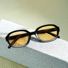 Astra Black Frame Polarized Sunglasses with geometric Style Online | ZEELOOL