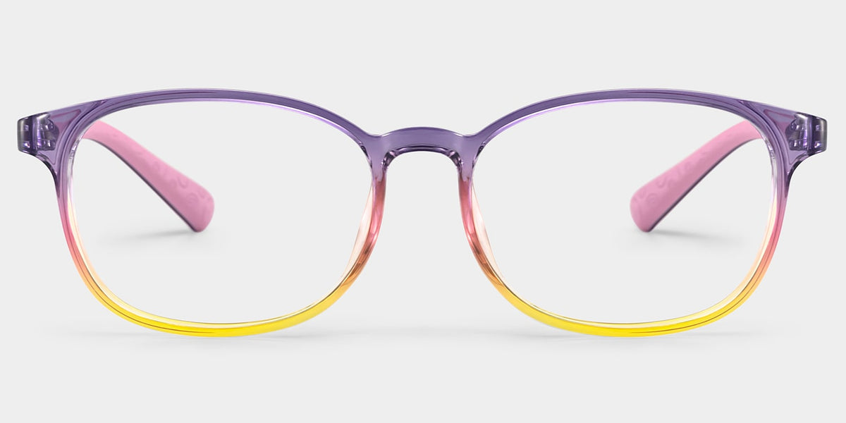 Kids Rectangle Colorful Amaker Frame Glasses | Zeelool
