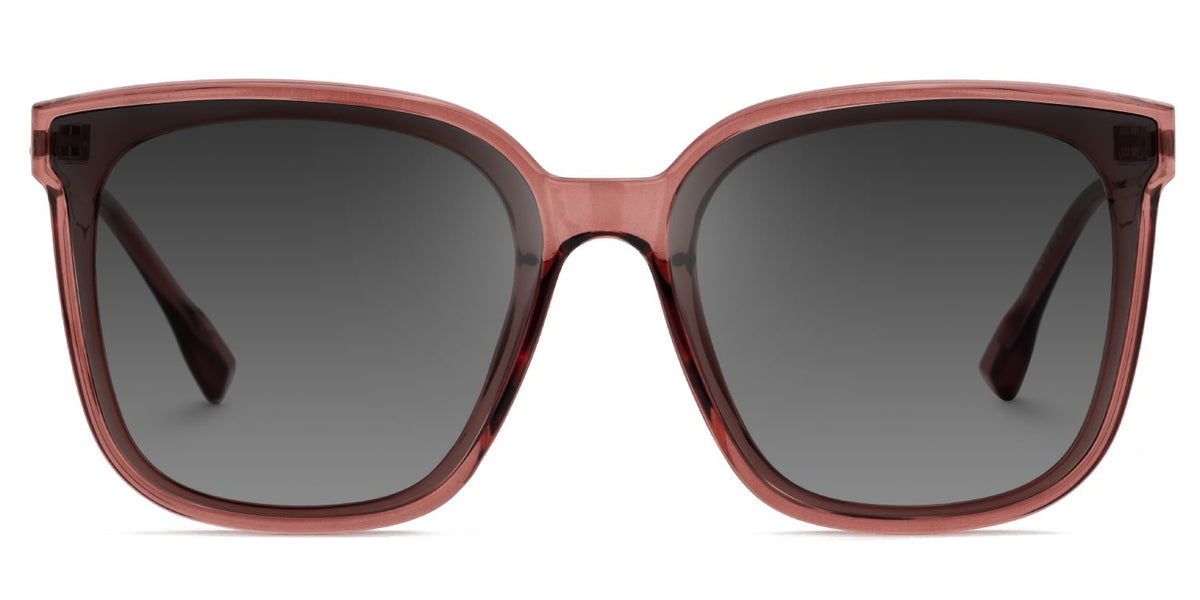 Tammie - Square Red Frame Sunglasses