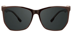 Geometric Libby Coffee Sunglasses deals -Zeelool Glasses