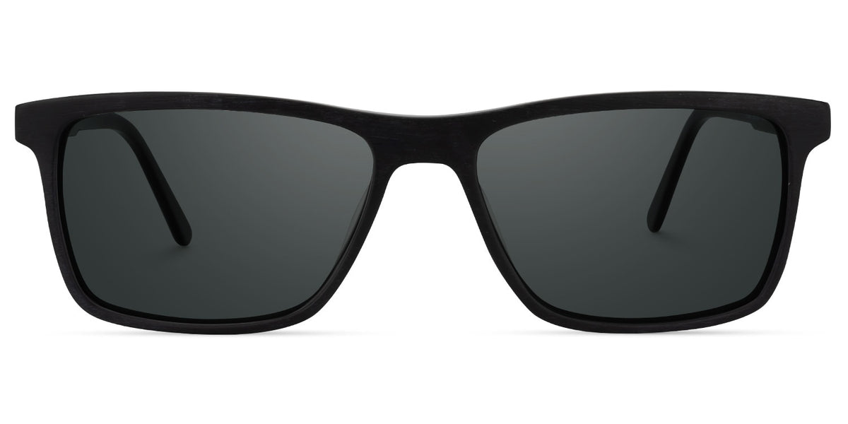 Daniel Rectangle Black Sunglasses | Zeelool Glasses