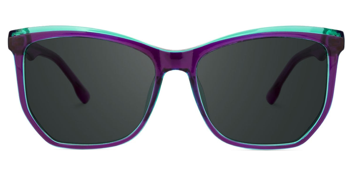 Geometric Libby Purple Sunglasses deals -Zeelool Glasses