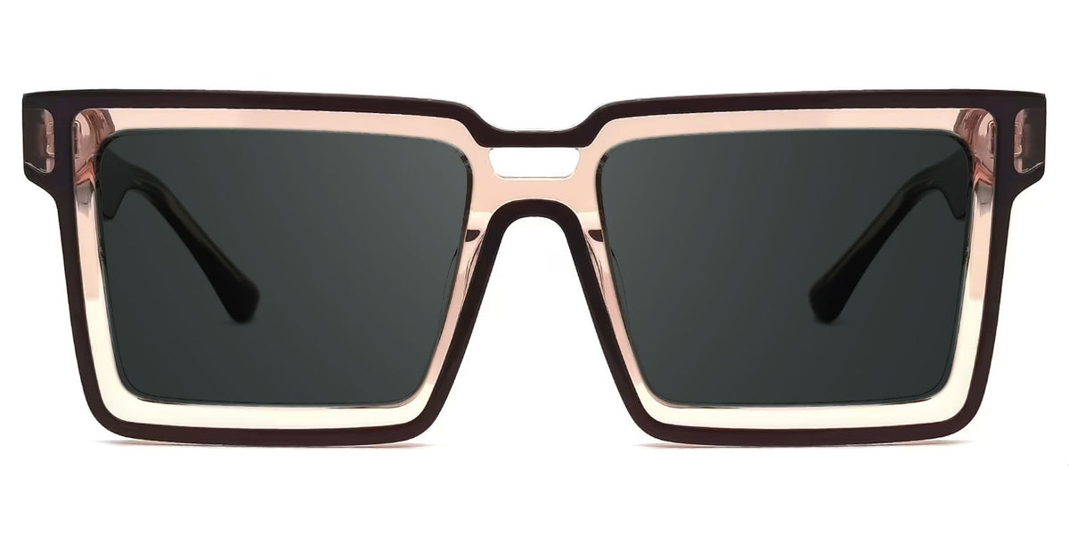 Cyberpunk Style Milian Brown-Black Frame Sunglasses