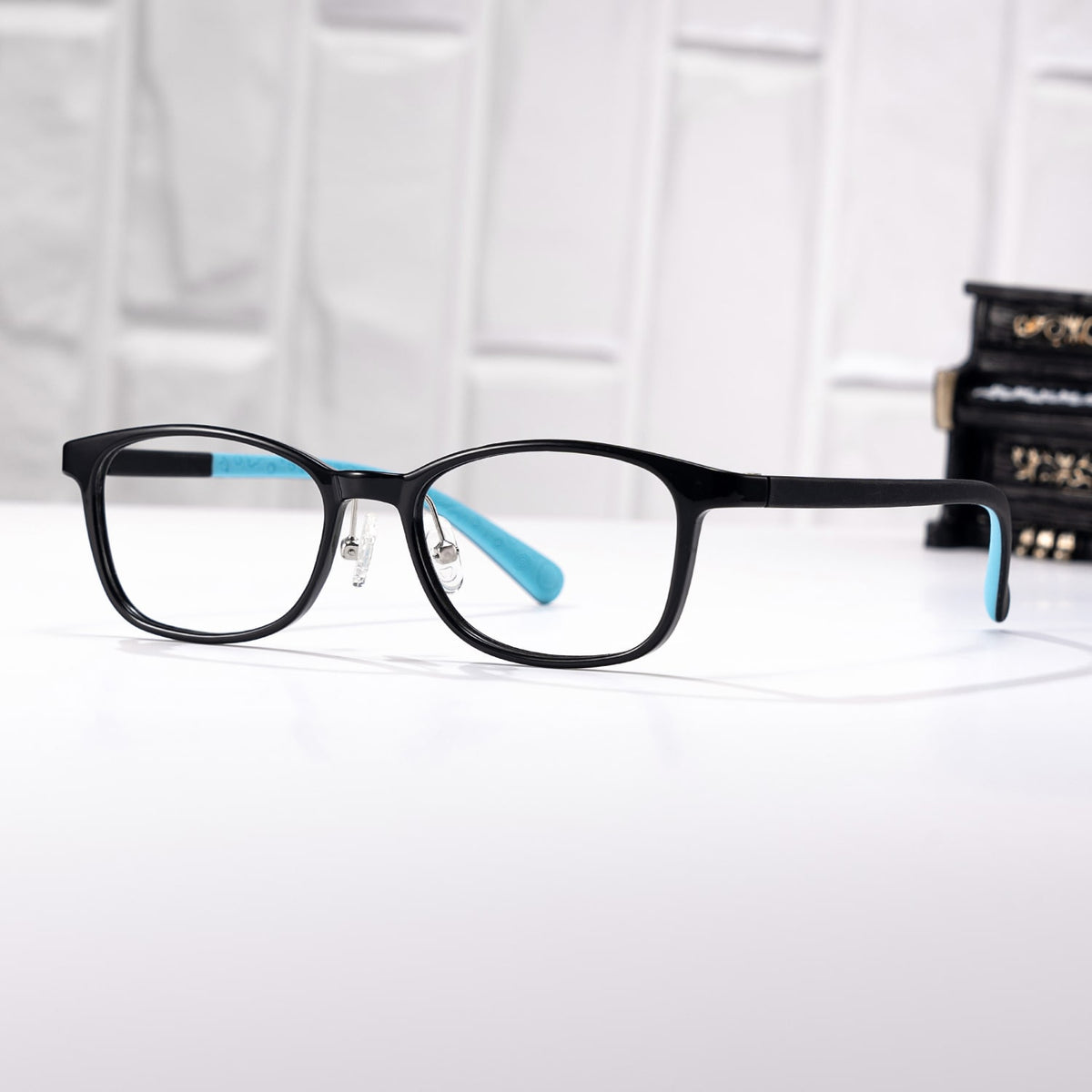 Kids Rectangle Rehse Glasses with Cute Style -Zeelool