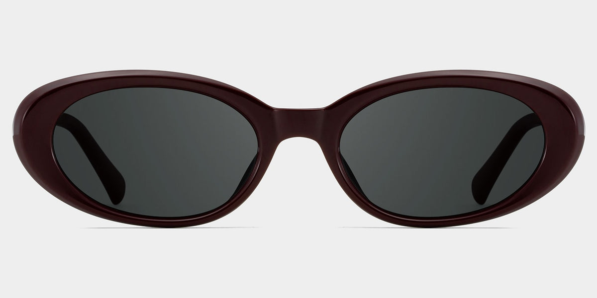 Zion purple Frame Polarized Sunglasses with oval Style Online | ZEELOOL