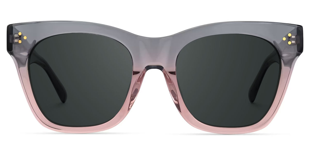 Tandy Rectangle Gray Sunglasses and Two-Tone Frames