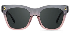 Tandy Rectangle Gray Sunglasses and Two-Tone Frames