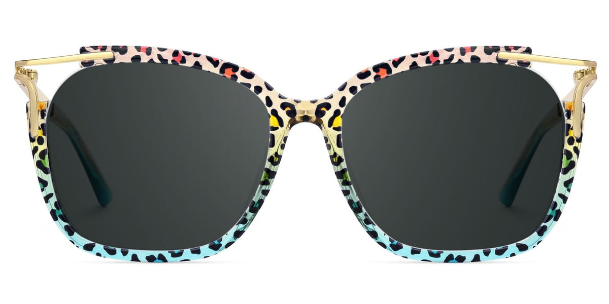 Spring hinges Sidibe Sunglasses, Sidibe Blue leopard Sunglasses -Zeelool