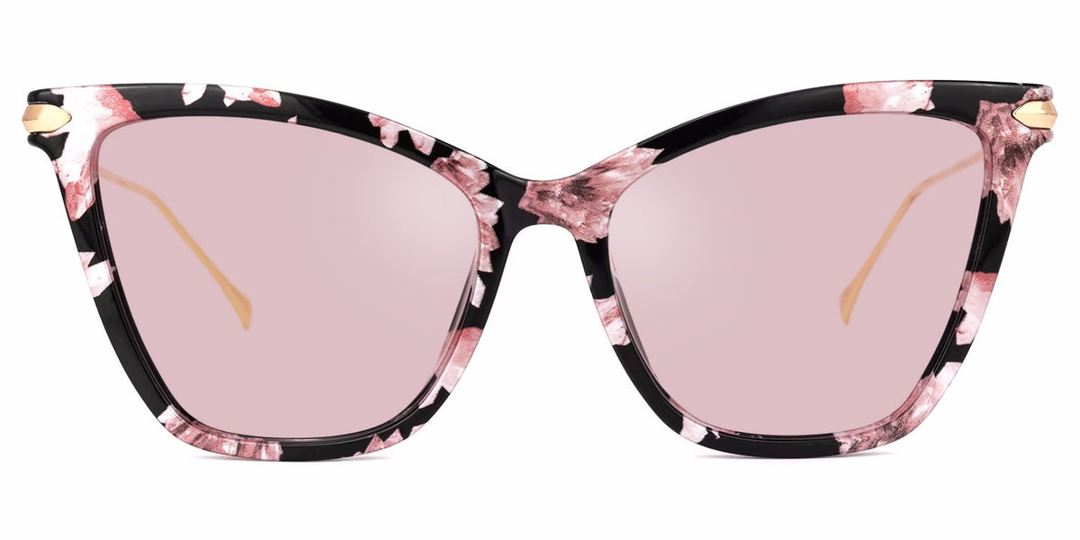 Hilary Butterfly Pink Floral Sunglasses | Zeelool Glasses