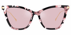 Hilary Butterfly Pink Floral Sunglasses | Zeelool Glasses