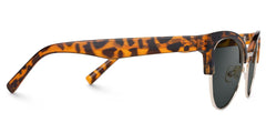 Charlene Tortoise Browline Cat Eye Sunglasses for Women