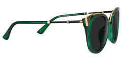 Dalton Cat Eye Sunglasses with Dark Green Frames
