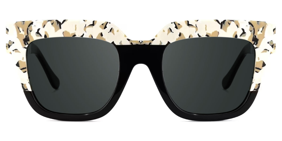 Carolann Square Black Frame Sunglasses | Zeelool Optical