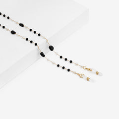 Eyeglasses Chains Accessories For Glasses in Black White Color
