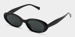 Zion black Frame Polarized Sunglasses with oval Style Online | ZEELOOL