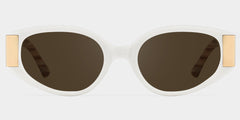 Havana white Frame Polarized Sunglasses with cat-eye Style Online | ZEELOOL