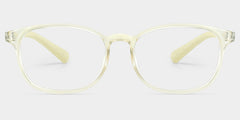 Kids Rectangle Crystal Yellow Amaker Frame Glasses | Zeelool