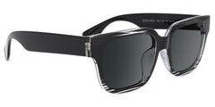Colin Rectangle Black Chunky Frame Sunglasses for Men