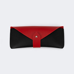 Simple Stylish Black-Red Leather Box